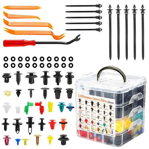 1240pcs car retainer clips kit - 1240pcs,